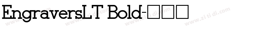 EngraversLT Bold字体转换